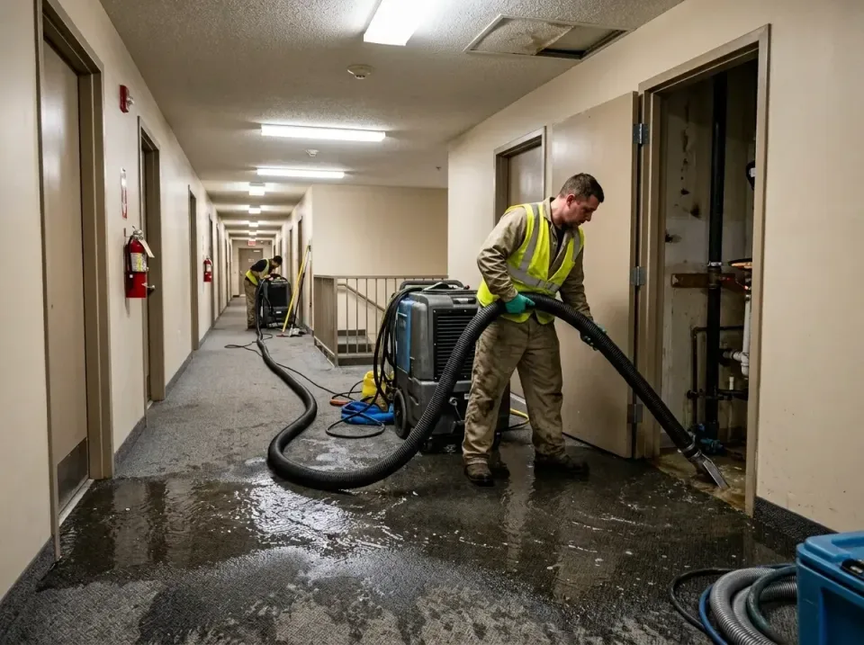 multi-unit-apartment-hallway-f-005 — frequently asked questions, Emergency Burst Pipe Water Extraction & Removal in Westbury…